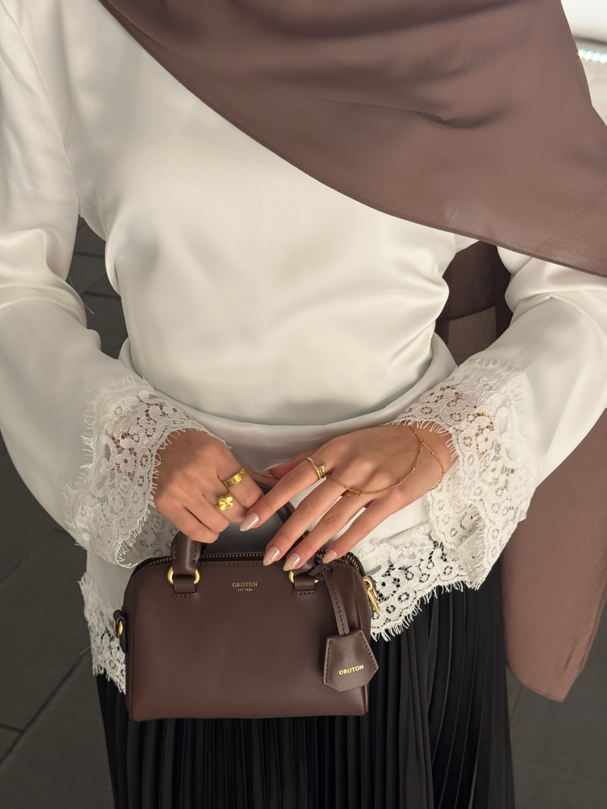 Layla Lace Top - White
