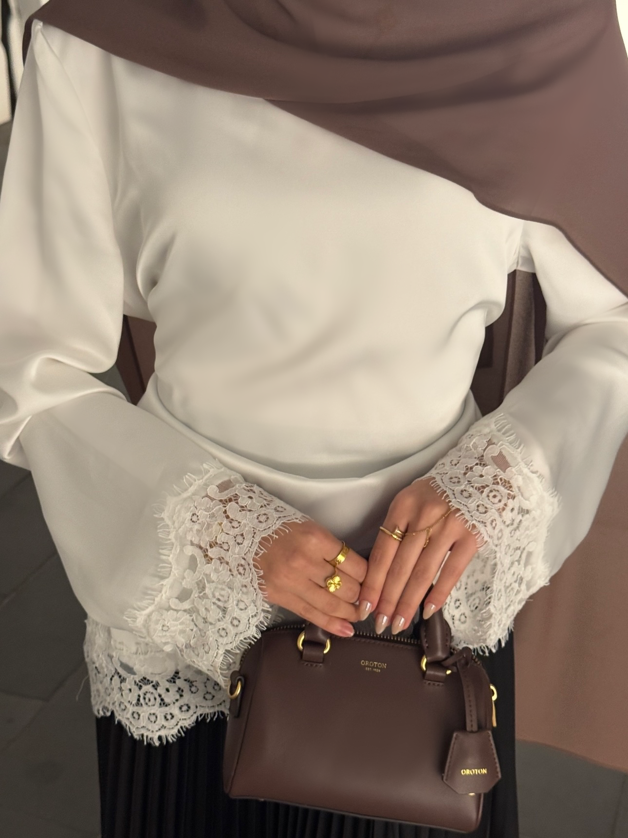 Layla Lace Top - White