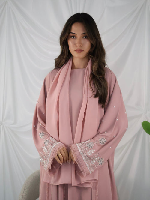 Alina Abaya Set - Pink
