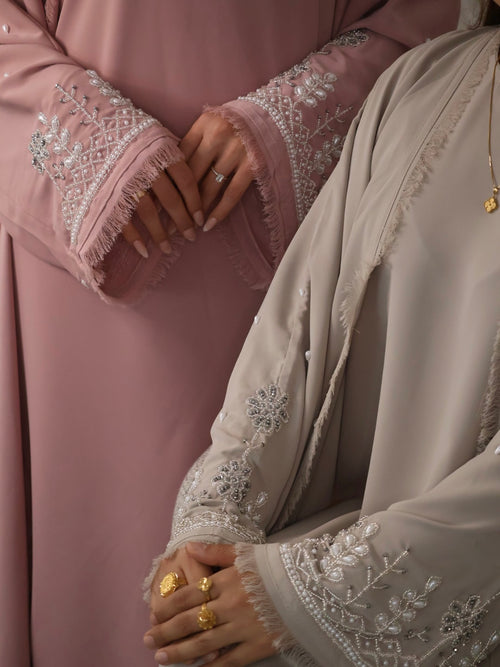 Alina Abaya Set - Nude